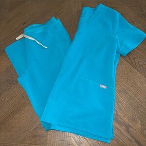 Figs Medical Top in Bright Teal